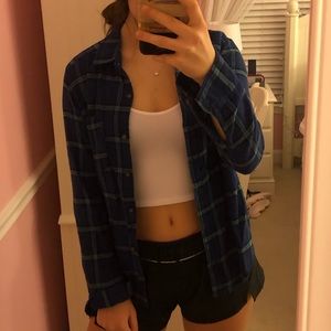 Hollister XS plaid flannel